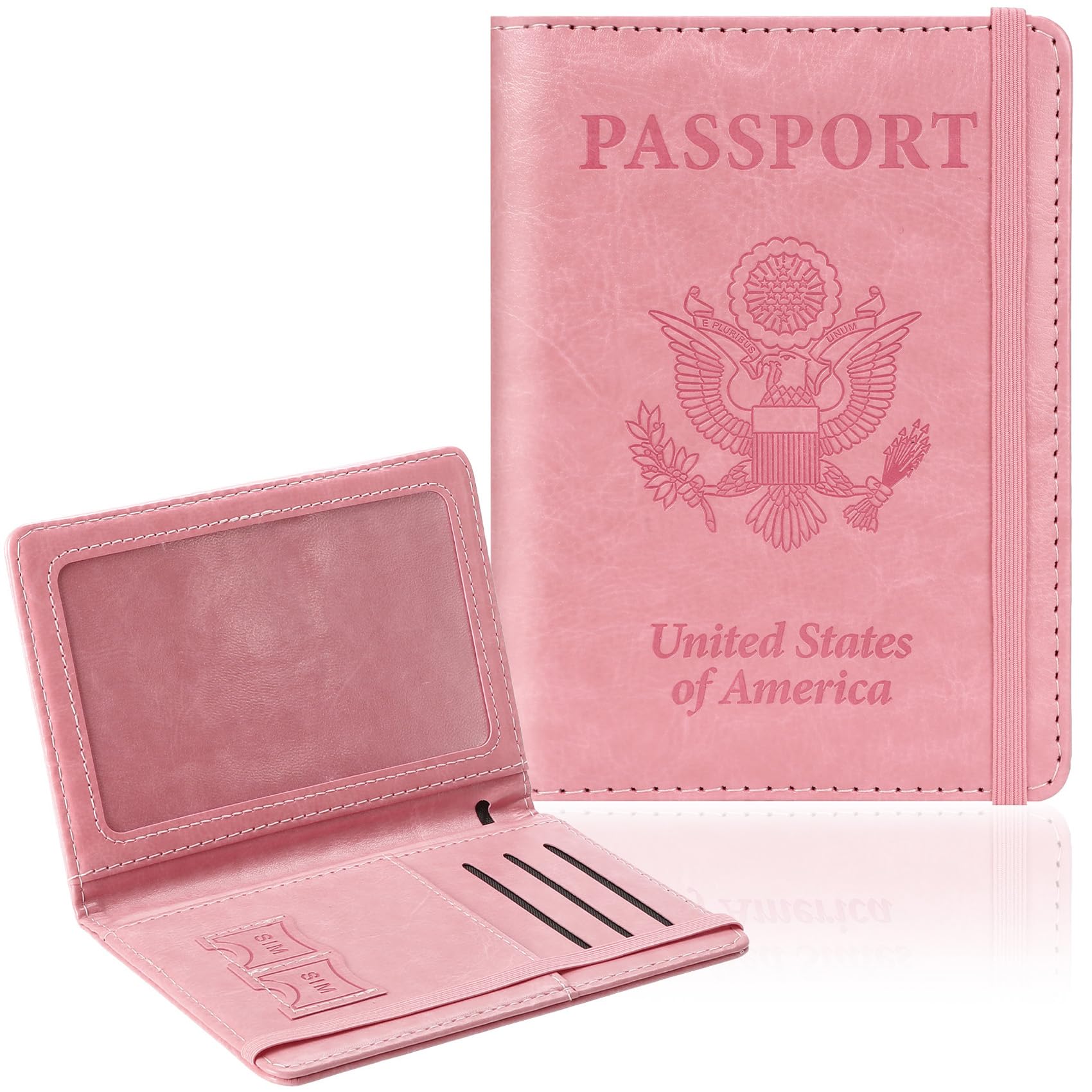 Women'S Essential Accessories - 旅行用パスポートホルダー、RFIDパスポートカバーケース、パスポートウォレット、女性用旅行必需品アクセサリー、ドキュメントオーガナイザー