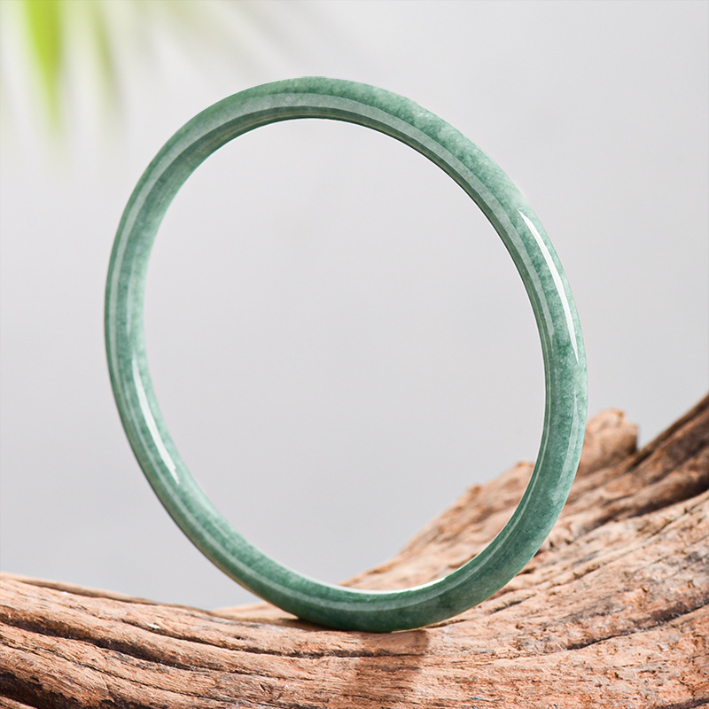 Women'S Vintage Accessories - 天然ビルマ翡翠ブレスレットバングル 本翡翠 デザイナーアクセサリー 彫刻された宝石のお守り ファッション ヴィンテージ