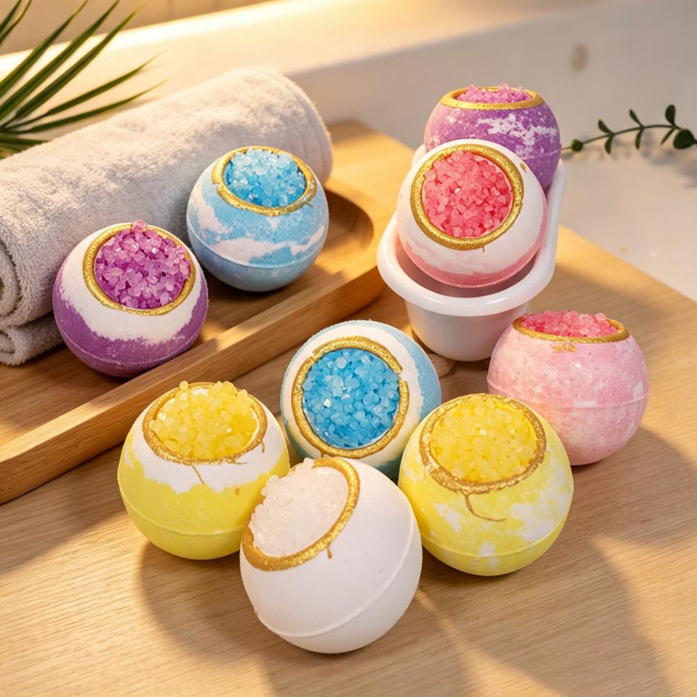Women'S Essential Accessories - 入浴用品 100g 手作り海塩バスボム 天然植物エキス エッセンシャルオイル配合 フィジー