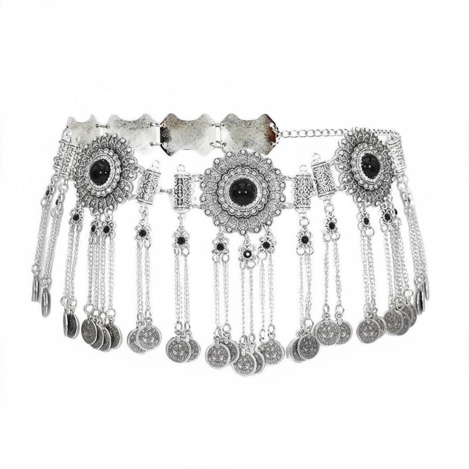 Women'S Vintage Accessories - 女性用ウエストチェーン ヴィンテージメタルディスク ベリーダンスベルト ボヘミアンジュエリーアクセサリー エキゾチックなパーティードレス用