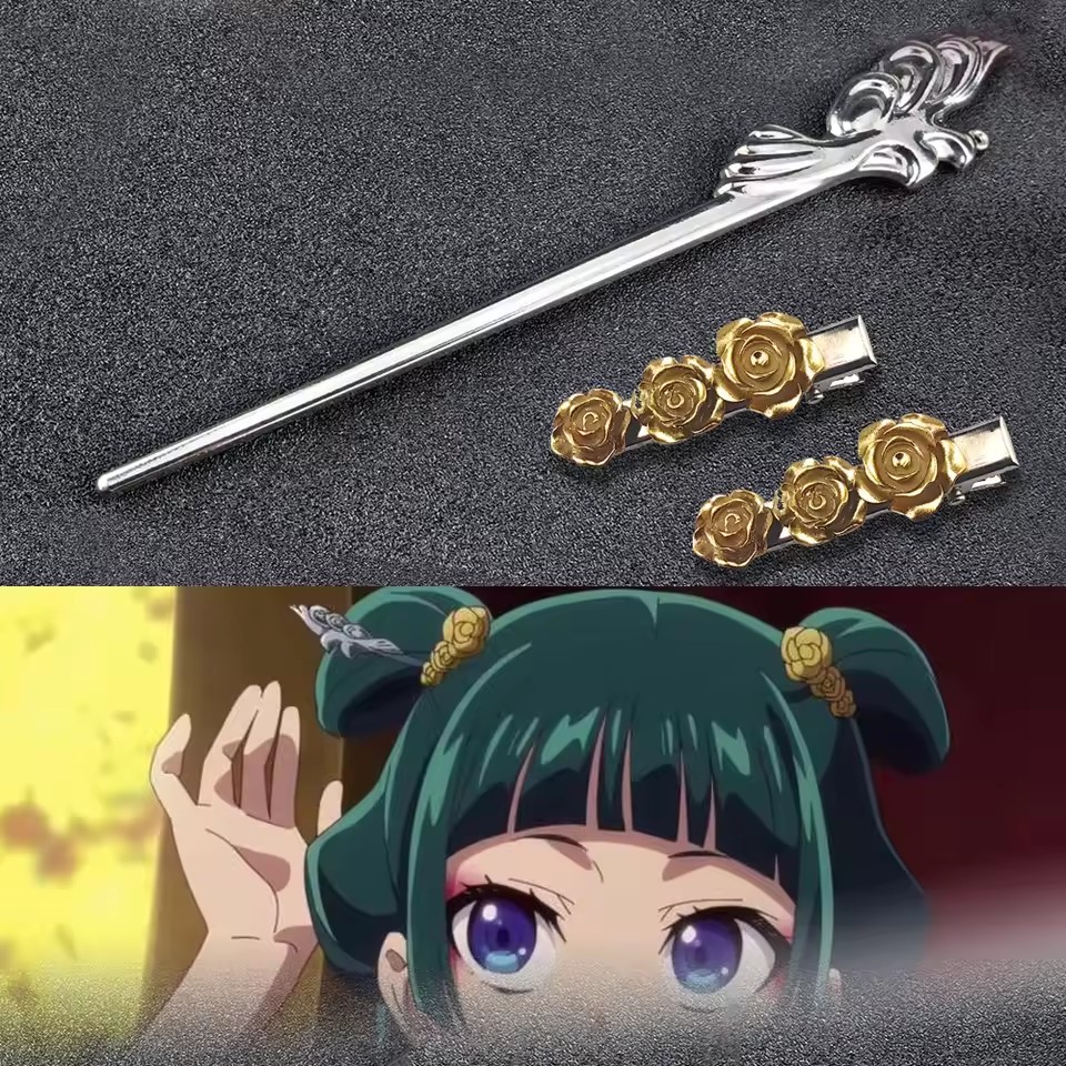 Hair Fork Stick - 薬局日記合金ヘアピンアニメコスプレスタイリッシュなヘアアクセサリー小道具帽子女性女の子ハロウィンロールプレイヘアピン