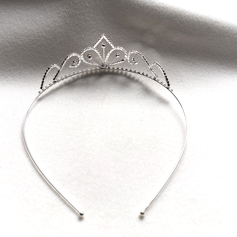 シルバーカラーのラインストーンブライダルクラウン高級クリスタ - Women'S Vintage Accessories のレビューと価格