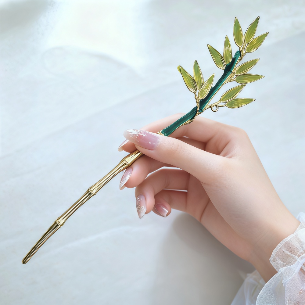 エナメル合金ヘアピン女性のための中国漢服挿入ヘアスティックピ - Hair Fork Stick のレビューと価格