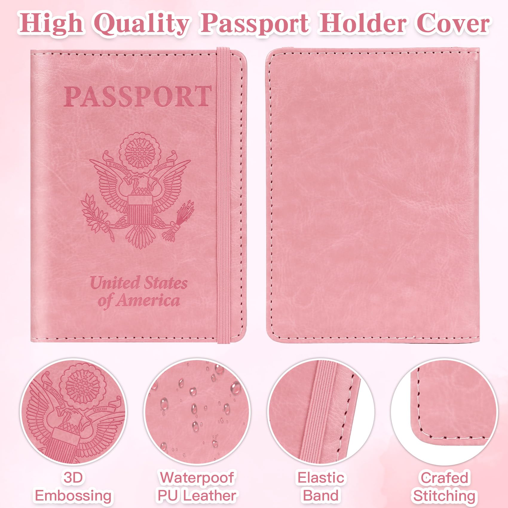 旅行用パスポートホルダー、RFIDパスポートカバーケース、パ - Women'S Essential Accessories のレビューと価格