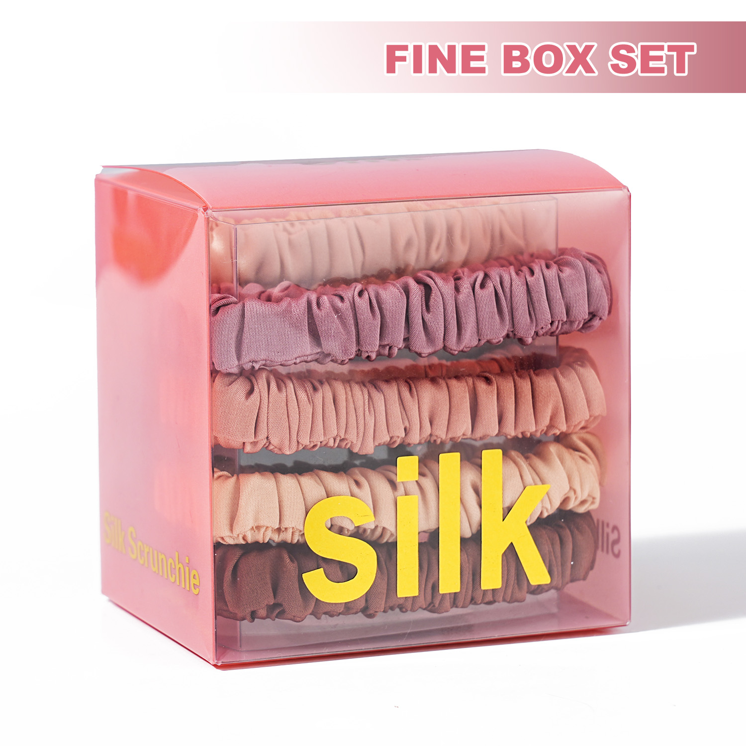 8 ピース/セット 100% 純粋な桑シルクヘアシュシュ 1 - Scrunchie Satin Set のレビューと価格