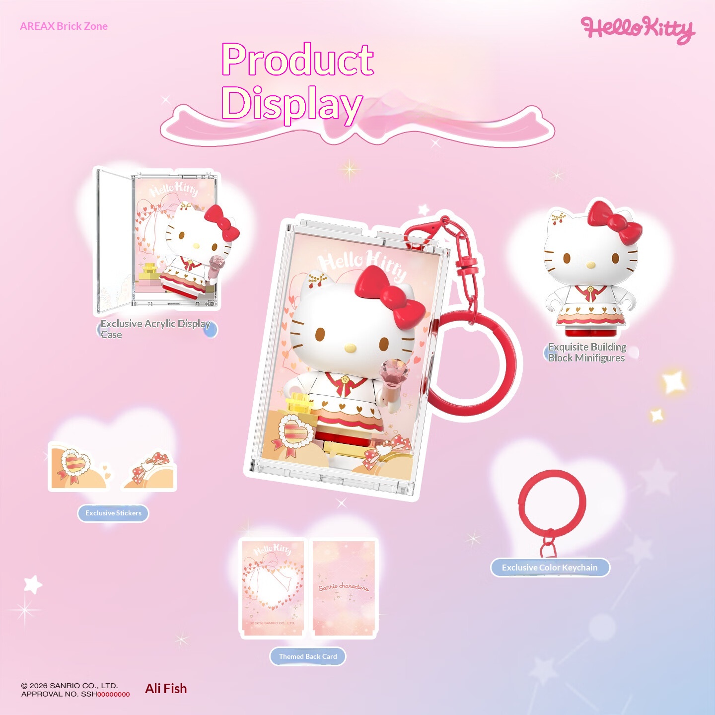 Areax サンリオキャラクターズ ビルディングブロック ブ - Women Accessories Gift Box のレビューと価格