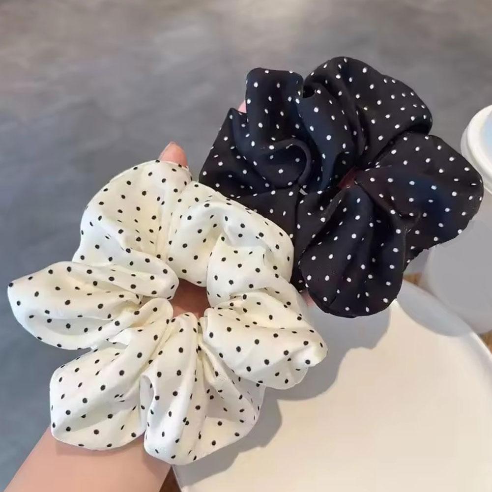 2個入りエレガントなヘアタイ、ウェーブポイント弾性ヘアループ - Scrunchie Satin Set のレビューと価格