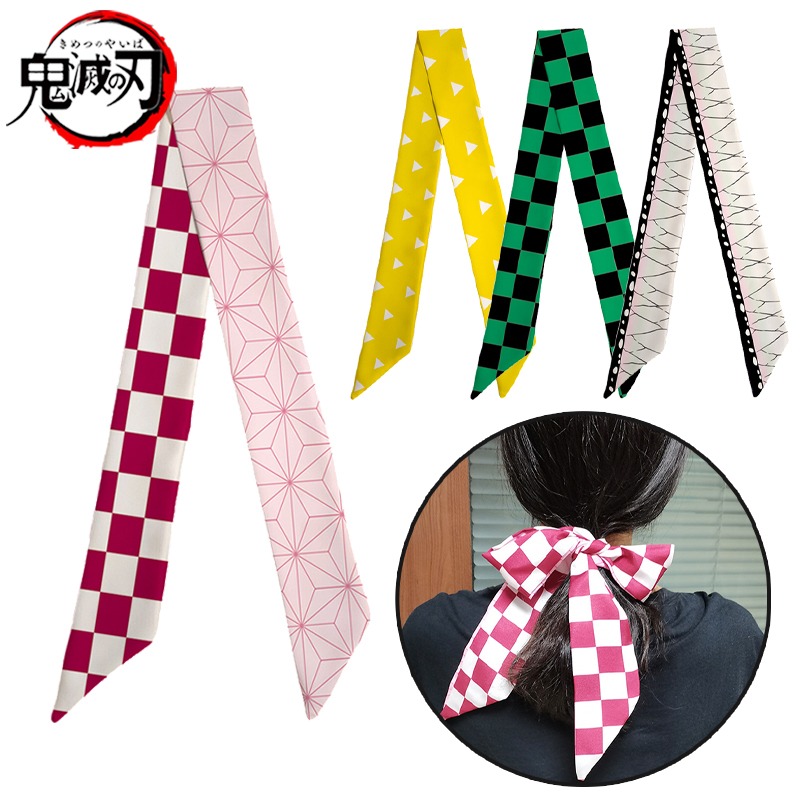 デーモンスレイヤー禰豆子忍者スカーフ女性用ファッションヘアバ - Women'S Accessories Flannels のレビューと価格
