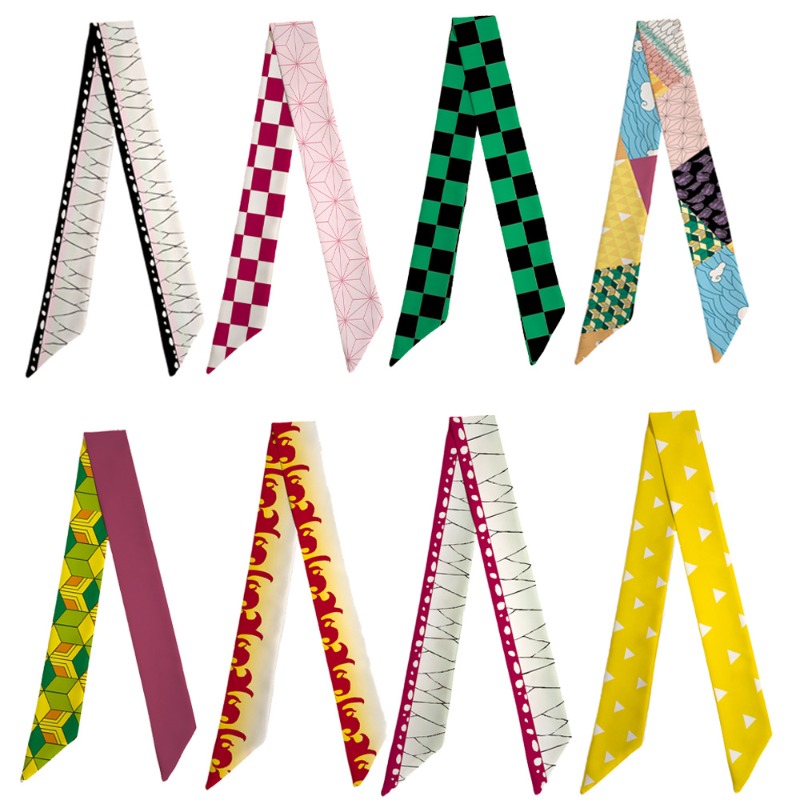 デーモンスレイヤー禰豆子忍者スカーフ女性用ファッションヘアバ - Women'S Accessories Flannels のレビューと価格