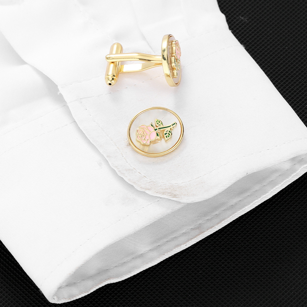 ペアユーロアメリカントレンディな新しいローズカフスボタンクリ - Women'S Essential Accessories のレビューと価格