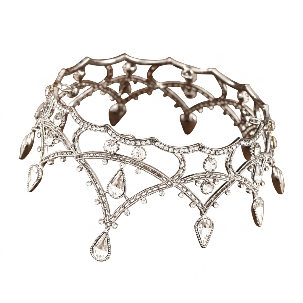 1pc バロッククリスタルクラウンエレガントなレトロスタイル - Women'S Vintage Accessories のレビューと価格