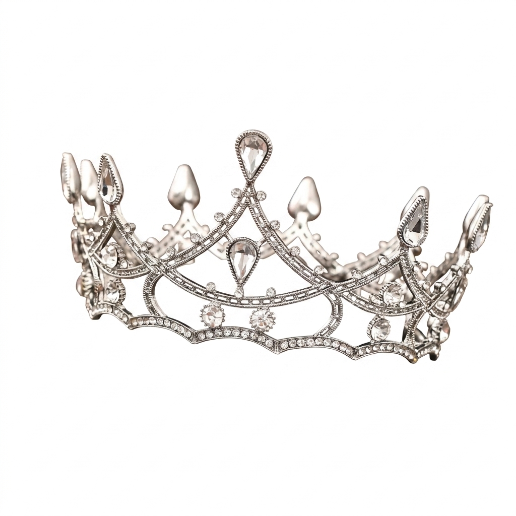 1pc バロッククリスタルクラウンエレガントなレトロスタイル - Women'S Vintage Accessories のレビューと価格