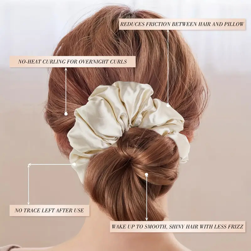 16 個ソフトサテンシュシュエレガントな高弾性ヘアバンドファ - Scrunchie Satin Set のレビューと価格