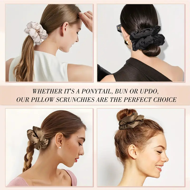 16 個ソフトサテンシュシュエレガントな高弾性ヘアバンドファ - Scrunchie Satin Set のレビューと価格