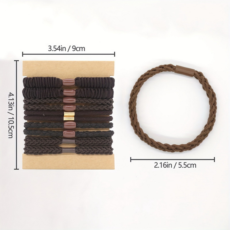 10 ピース/セット女性弾性ヘアゴムバンド女の子シルクヘアシ - Scrunchie Satin Set のレビューと価格