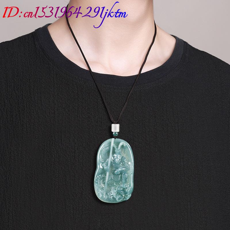 ビルマ翡翠猿王ペンダントネックレスヴィンテージ高級ギフト女性 - Women'S Vintage Accessories のレビューと価格